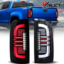 Back Clear LED Tail Lights For 2015-2022 GMC Canyon Pickup Brake Signals Lamps