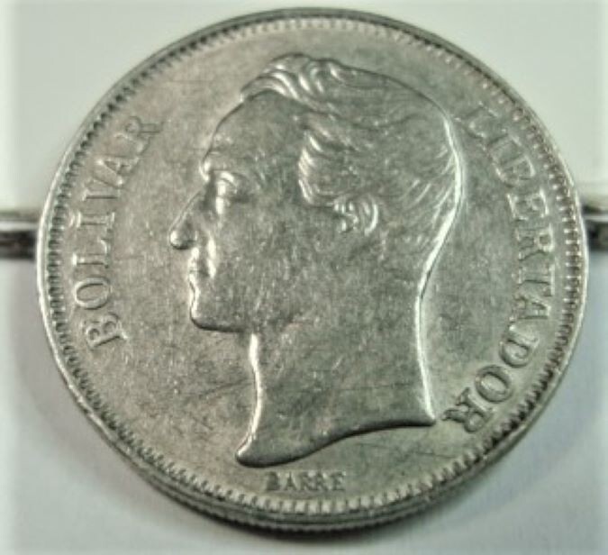1967 Venezuela Un (1) Bolivar UNC Coin