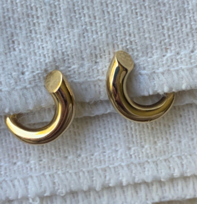 charlotte Chesnais sterling silver Vermeil gilt “Monie” clip-on 