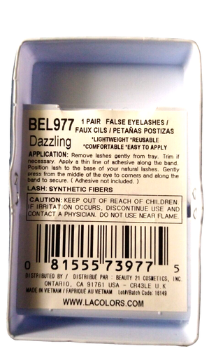 L.A. Colors DramatiLash False Lashes Diva 977 Dazzling - Picture 2 of 2