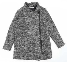 Justfab Womens Grey Jacket Coat Size L
