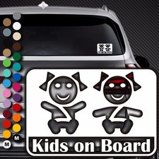 A90# Aufkleber Baby on Board Kind an Bord Tour Kinder Kids in Auto Buggy Sticker