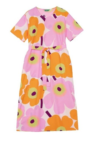 Uniqlo x Marimekko Women's A-Line Sleeveless Dress Pink | eBay