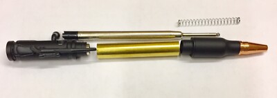 Bolt Action, Kugelschreiber Bausatz, Black enamel, Pen Kits, Pen Blank