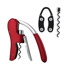Wine Opener Set Vertical Lever Corkscrew Wine Bottle Opener with Fo... Fast Ship