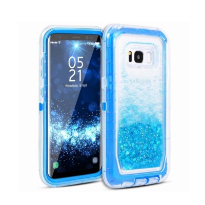 For Samsung Note 8/9/ S8/S9+Plus Shockproof Liquid Glitter Defender Case Cover