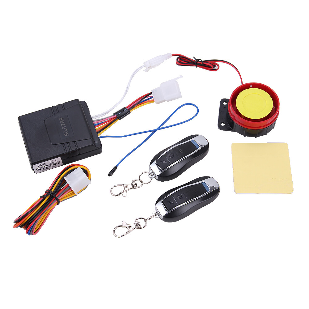 Alarm System Anti-theft Security Remote Control Motorcycle Scooter Cruiser Bike 