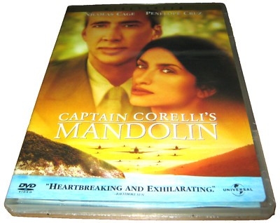 Captain Corelli's Mandolin - Nicolas Cage - New Sealed DVD - Region 1 USA