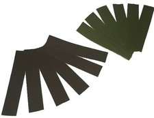 GREEN BROWN RUBBER WHISKERS Tie On BOW STRING SILENCERS Archery Bow 12 PIECE PK