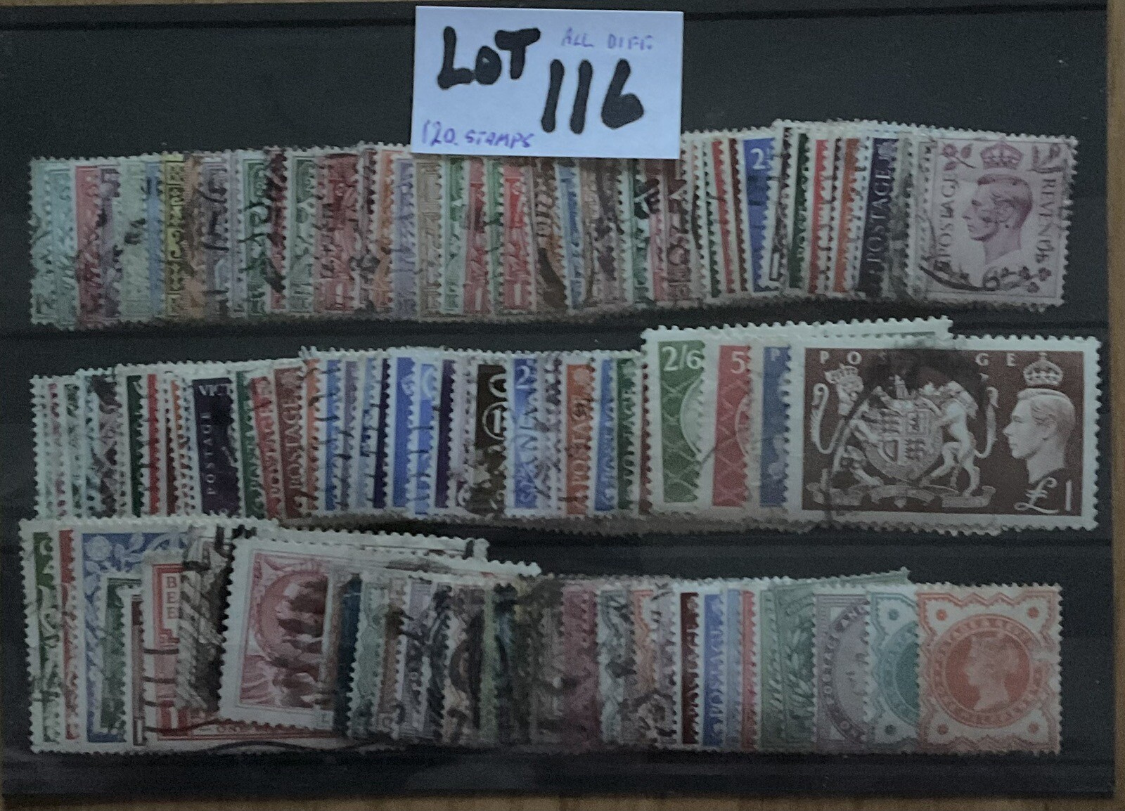 GB QUEEN VICTORIA to KING V STAMP Collection 120 ALL DIFFERENT