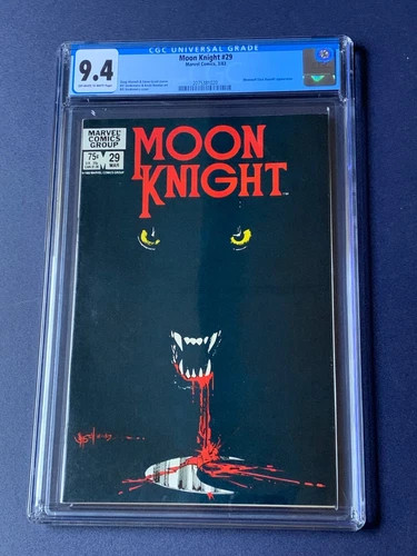 Moon Knight #29 CGC 9.4 NM 1983 Werewolf by Night Classic Sienkiewicz Cover