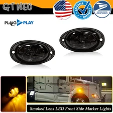 For Freightliner Cascadia 08-17 Amber LED Cab Side Marker Turn Signal Light 5SMD