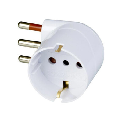 rosi Adapter Plug 16a Socket Schuko Angled 250v Black for sale 