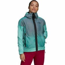 Adidas Outdoor Terrex MyShelter Windweave Jacket -Power Berry Acid Mint XL NWT