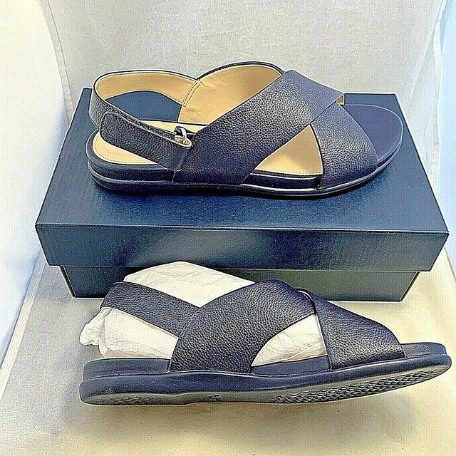 Cole Haan Womens Grand Ambition Navy Flat Sandals 6.5 Medium (b M) BHFO 4119 for sale online eBay