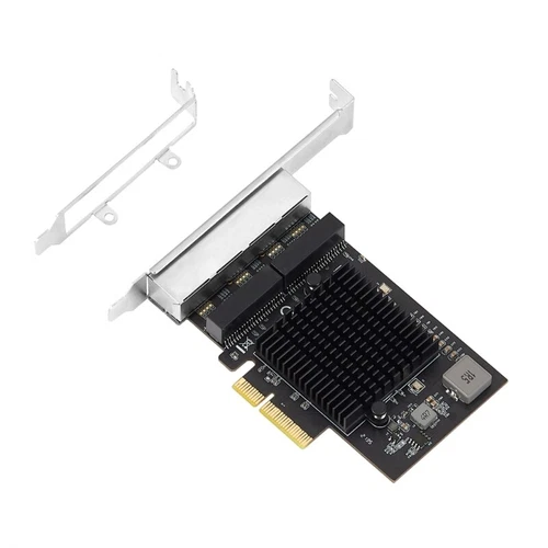 4 Port 2.5 Gigabit Networking Adapter PCIe PCIExpress Port 100/1000M/2500Mbps