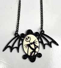 Disney Short Necklace Nightmare Before Christmas Batwing Jack Skellington Jewelr