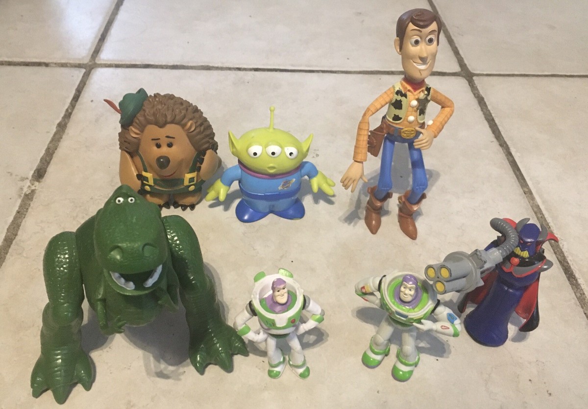 DISNEY TOY STORY MOVIE ACTION FIGURES ZURG WOODY BUZZ REX ALIEN