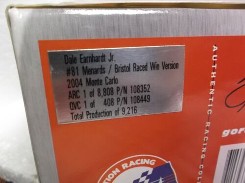 Dale Earnhardt Jr. #81 2004 Menards/Bristol Win Race versión 1:24 - Imagen 6 de 7