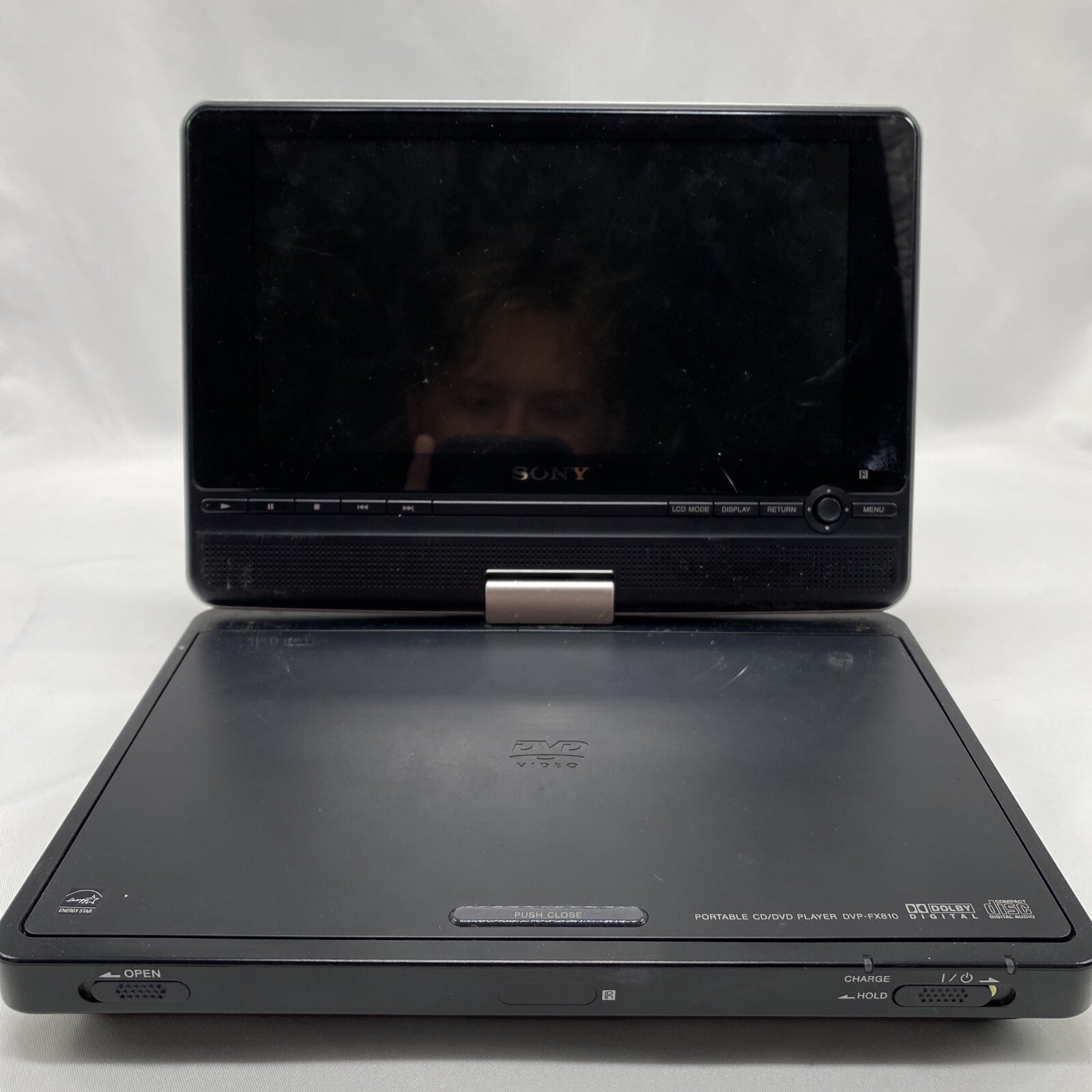 Sony DVPFX810 Black LCD 8 Inch Display Swivel Screen Portable CD/DVD Player eBay
