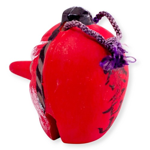 Japanese Clay Bell Dorei Karura Yokai Tengu Protection Evil Spirits Lucky JP T10 - Picture 5 of 8