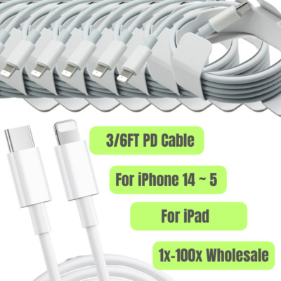 New Fast Charger PD Cable For iPhone 11 12 13 14 Pro Max USB-C Cord Wholesale
