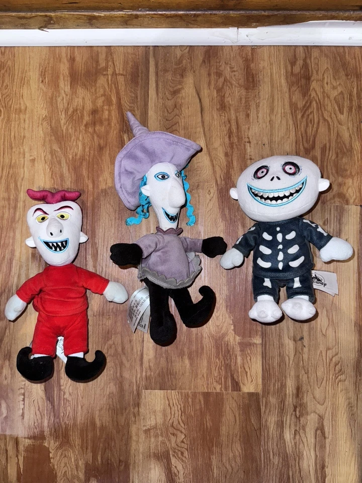 "Juego de peluche de choque y barril con cerradura de parques Disney Pesadilla antes de Navidad 7"" pulgadas" Foto 2 de 3