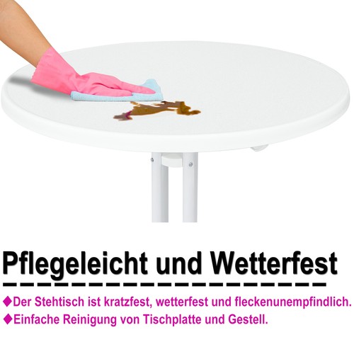 Stehtisch Klappbar Partytisch Bistrotisch Klapptisch Gartentisch Gastronomie NEU - Bild 6 von 12