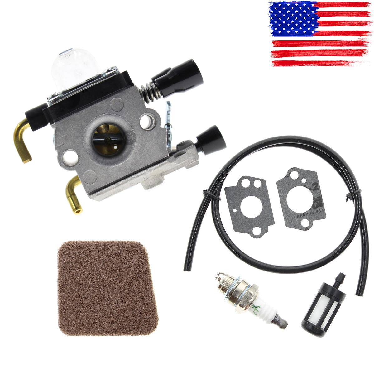 Chainsaw Parts & Accs Replacement for Carburetor Stihl FS94 KM94 Strimmer String Spark Plug Fuel