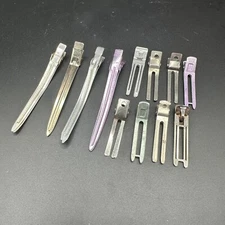 Vintage Hair Clips Aluminum Metal Pin Curl Duck Bill Goody Lady Ellen Kayser