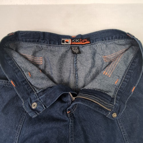 Vintage Kik Girl Wide Leg Baggy Cargo Jeans Y2K Size 13 - Picture 11 of 13