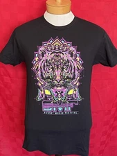 Trippy SMF Sunset Music Festival Glow Shirt Size Small Tampa Techno House Breaks