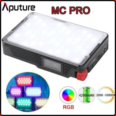 Aputure MC Pro RGBWW LED Video Light 2000K-10000K IP65 Magnetic Attraction Photo