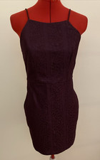 WINDSOR DRESS~S~PLUM~LACE~ADJ SPAGHETTI STRAPS~SHORT~OPEN BACK~PARTY/COCKTAIL