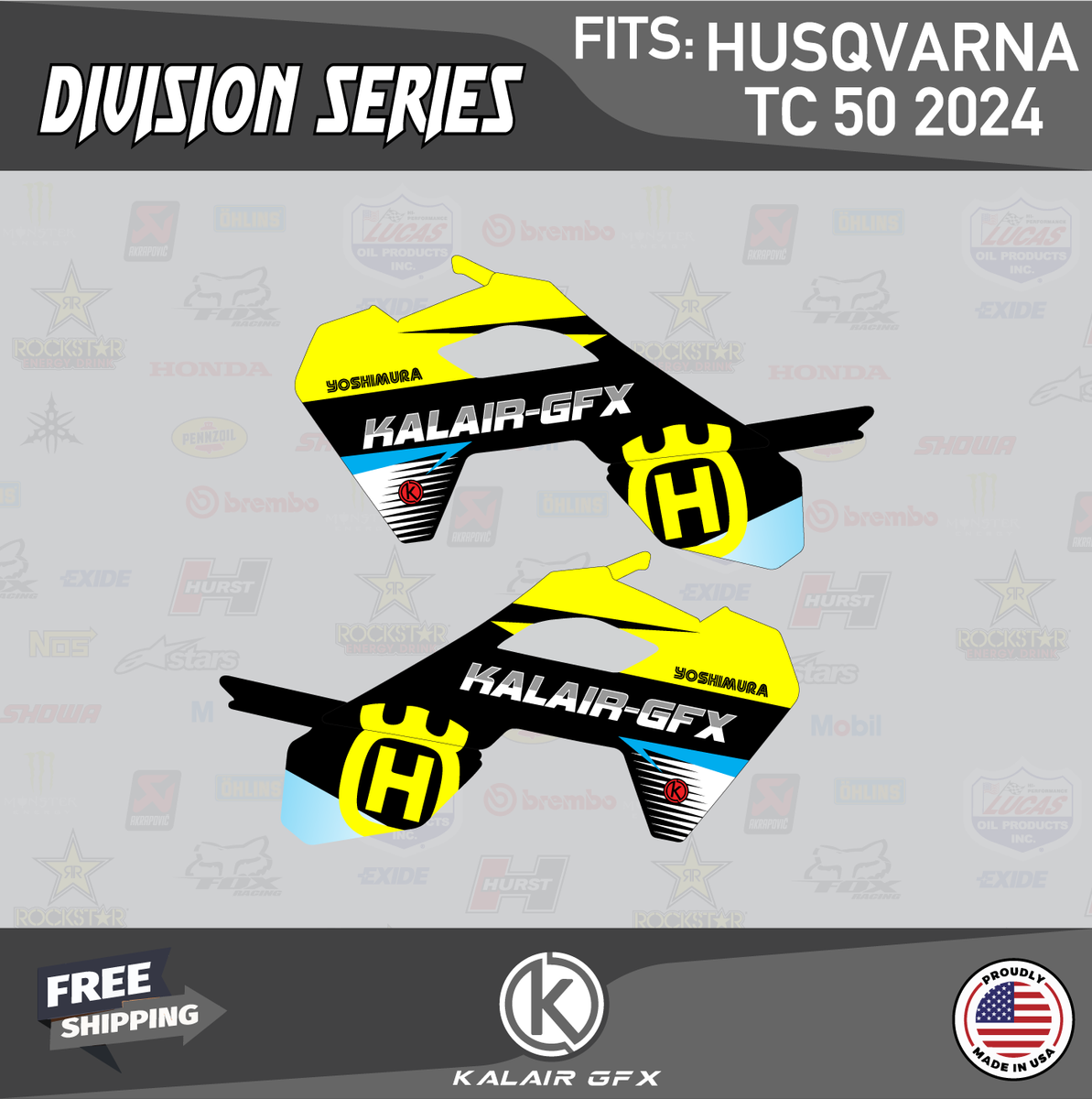 Graphics decal kit Husqvarna TC50用のグラフィックスデカール
