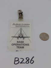Original Nasa USAF Obsolete Access Badge STS 30 Base Operations Team EG&G Fl