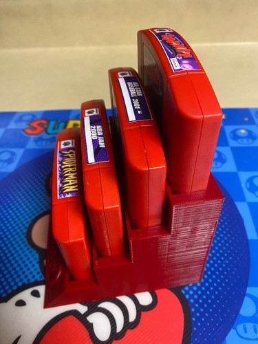 Nintendo 64 Game Display Stand, 3D Printed - 4 N64 Game Cartridges - Wall Mount! - Picture 24 of 37