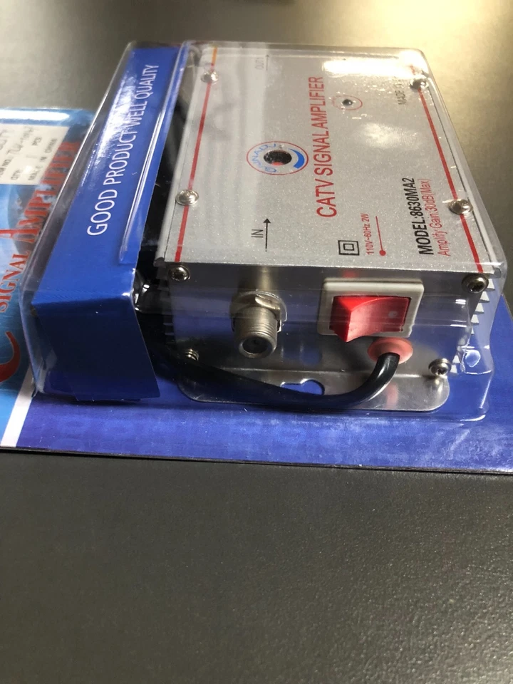 30dB HDTV Antenna Amplifier Signal Booster TV High Gain Channel Boost VHF UHF - Image 3 of 4