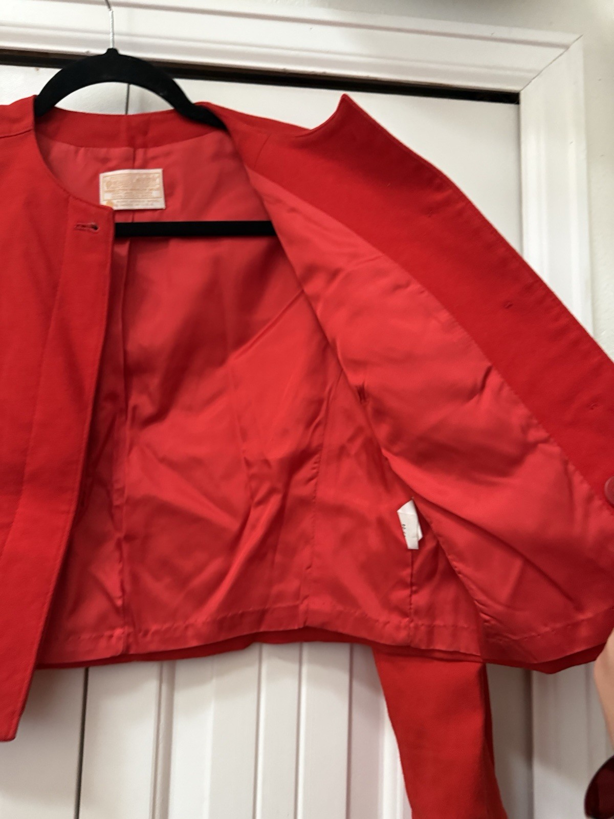 Vintage Red Pendleton Wool Blazer Jacket Women’s … - image 11