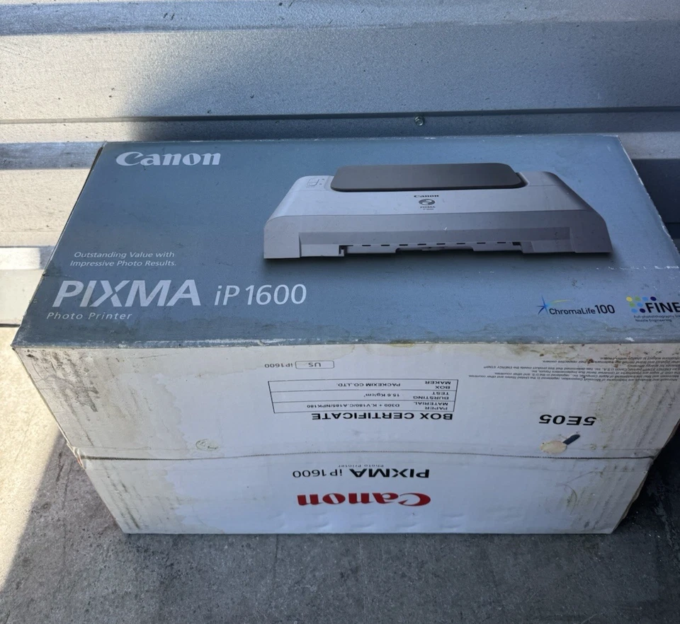 VINTAGE SEALED PACKAGE Canon PIXMA IP1600 Digital Photo Inkjet Printer - Image 2 of 4