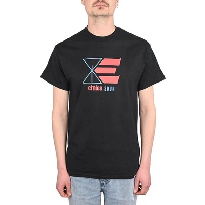 T-Shirt Etnies Sour Manches Courtes Coton Noir - SP25 - Photo 1/4