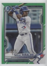 2021 Bowman Draft Chrome Green Refractor 84/99 Miguel Hiraldo #BDC-98 1bo0