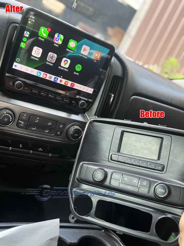Carplay Car Stereo Radio For 2014 2015 2016 2017 2018 Chevy Silverado GMC Sierra - Image 3 of 4