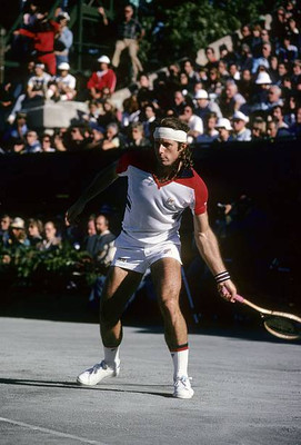 🎾 Photo Vintage Guillermo Vilas – US Open 1977, Tirage D'époque, Neuve