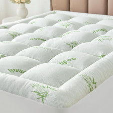 Cooling Bamboo Mattress Topper for Back Pain Relief,8-21"Deep Pocket for Bedroom