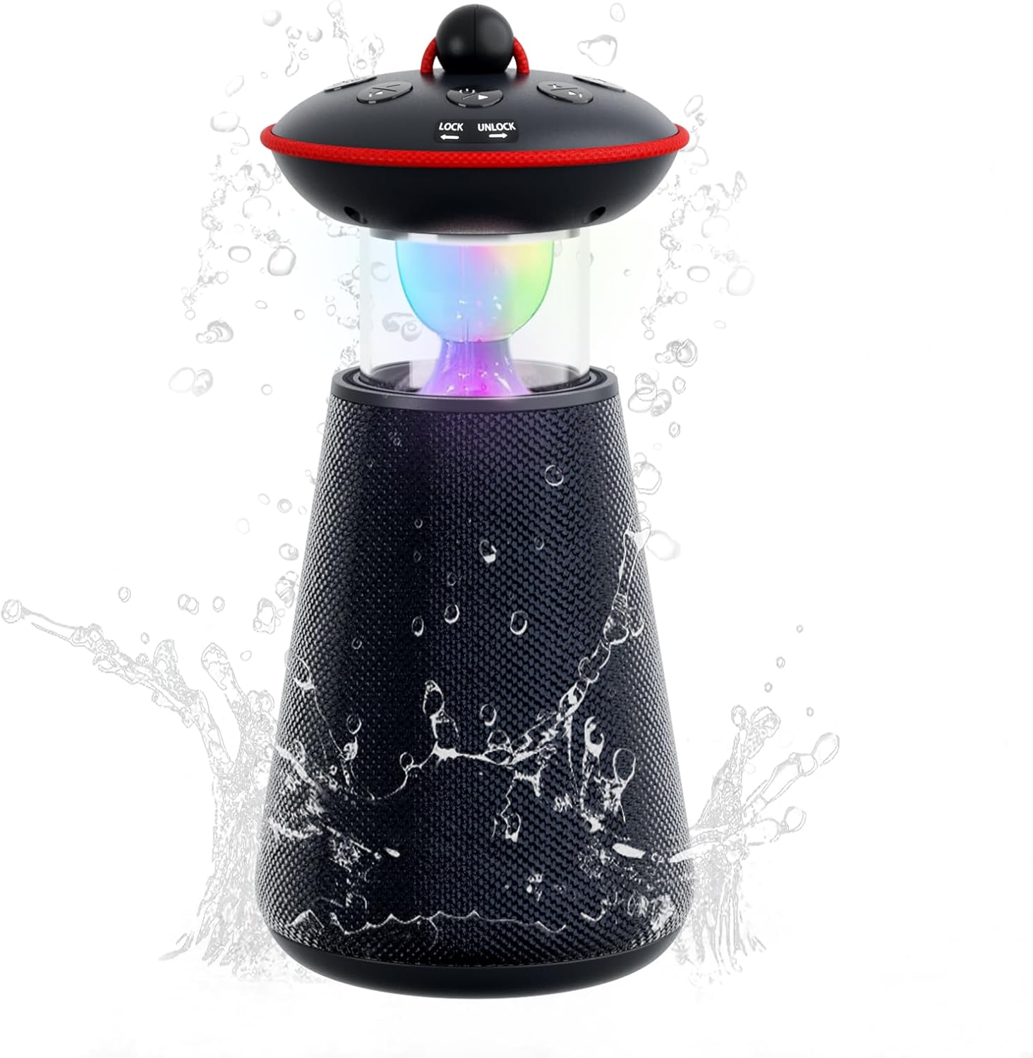 Portable Bluetooth Speakers,Ipx6 Waterproof Outdoor Speakers,3D HD Stereo with L