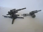 Marx  Desert Fox Play Set  /  German 88 and U.S. 155 mg Howitzer