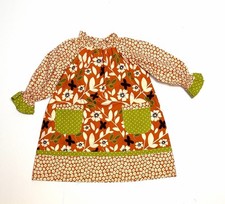Jelly the Pug Peasant Dress Cotton Long Sleeve Pockets size 2T New