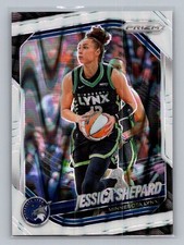 2025 Panini Prizm WNBA #137 Jessica Shepard White Seismic Prizms