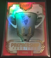 2025 AFL SELECT FOOTY STARS PREMIERSHIP PREDICTOR GOLD CARD - PPSG16 SYDNEY /360